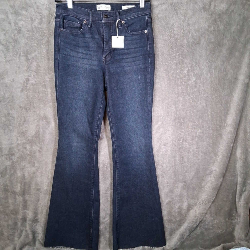 Jessica Simpson Daisy Flare Jeans Women's Size 6 Blue Mid-Rise Stretch NWT - Picture 1 of 9